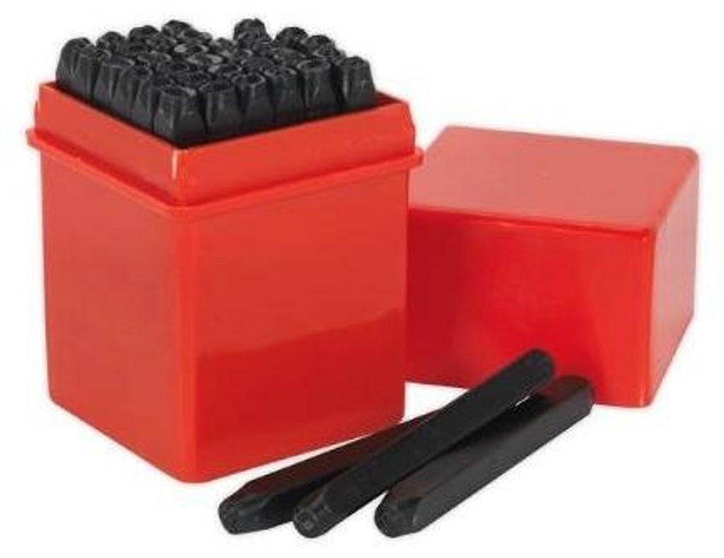 SEALEY Prägestempel-Satz AK9296 60mm 4mm Kohlenstoffstahl