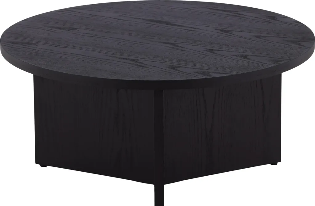 Table Basse Saltö Noir Mat Finition Premium avec Plateau Résistant - 11