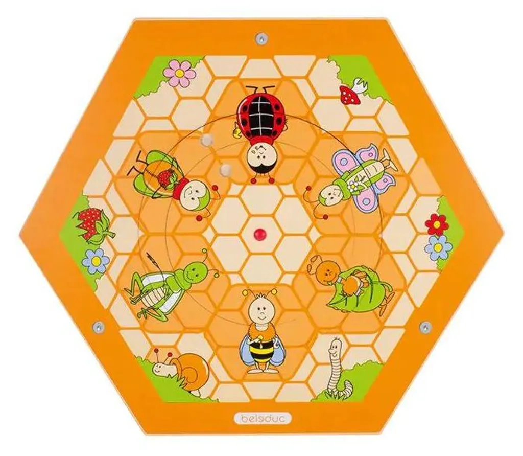 Aménagement Coin Lecture avec Jeu Mural Abeilles pour Calmer les Enfants