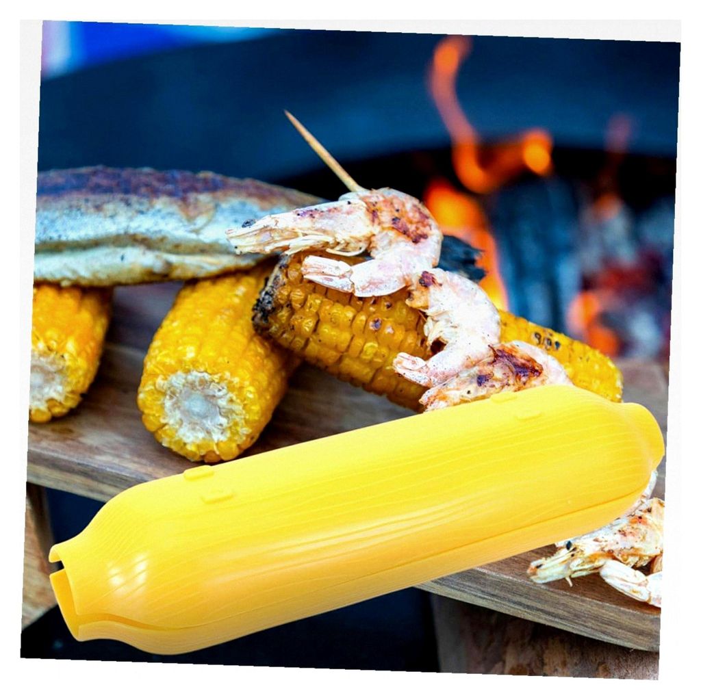 8 Stück Serviertablett aus Kunststoff, stapelbare Maiskolbenschalen für Grillpartys, wiederverwendbare Snack- und Vorspeisenplatten für Picknick...