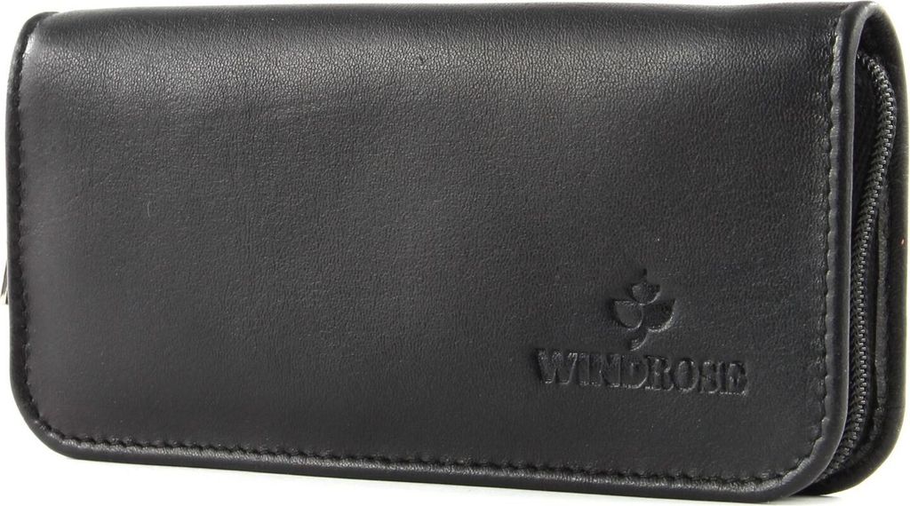 Windrose Nappa Schmuckkasten Leder 14 cm