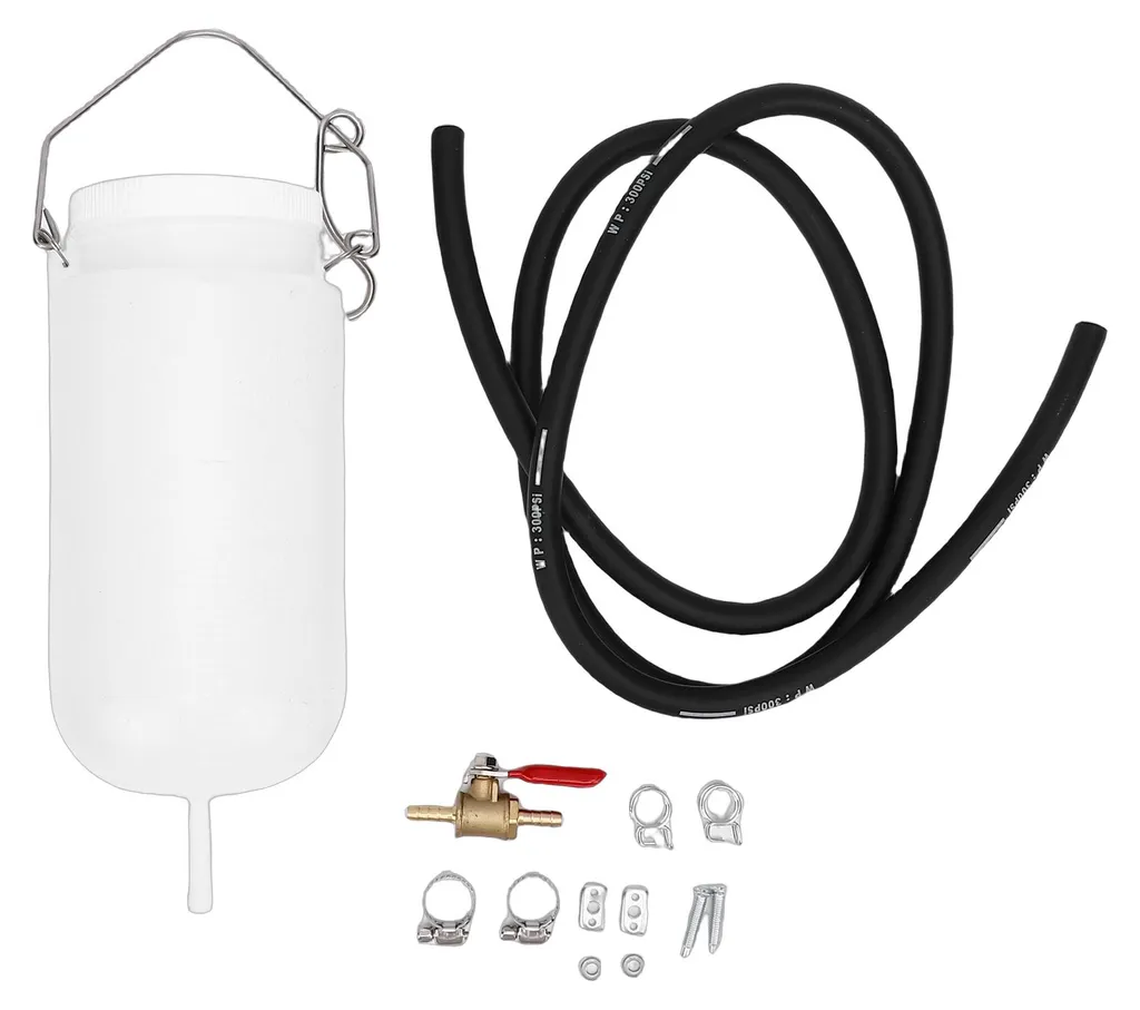 Réservoir de secours moto 1L avec valve, kit universel anti-fuite