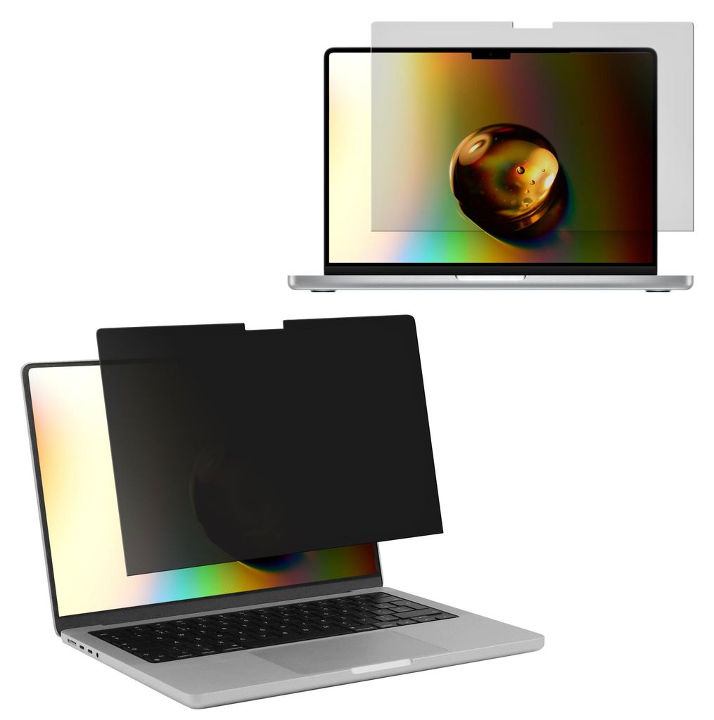 kwmobile Sichtschutzfolie für Apple MacBook Pro 14" (2021) A2442 Folie - Blickschutzfolie Privacy Screen - Laptop Folie - Anti Spy Folie - Laptop
