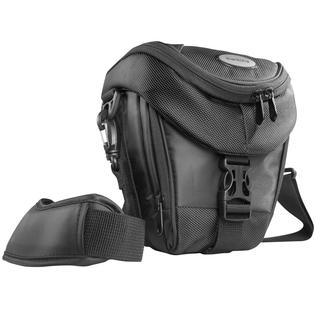 Mantona Premium Colt Schultertasche schwarz – 220 x 200 x Produktbild 