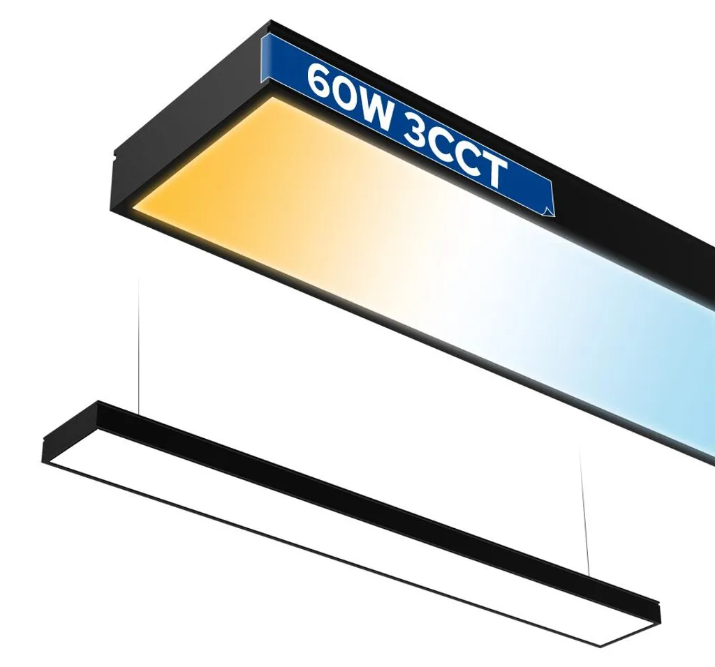 Luminaire LED 60W 4800lm FORTIS 3CCT couleur ajustable 118cm noir Horoz