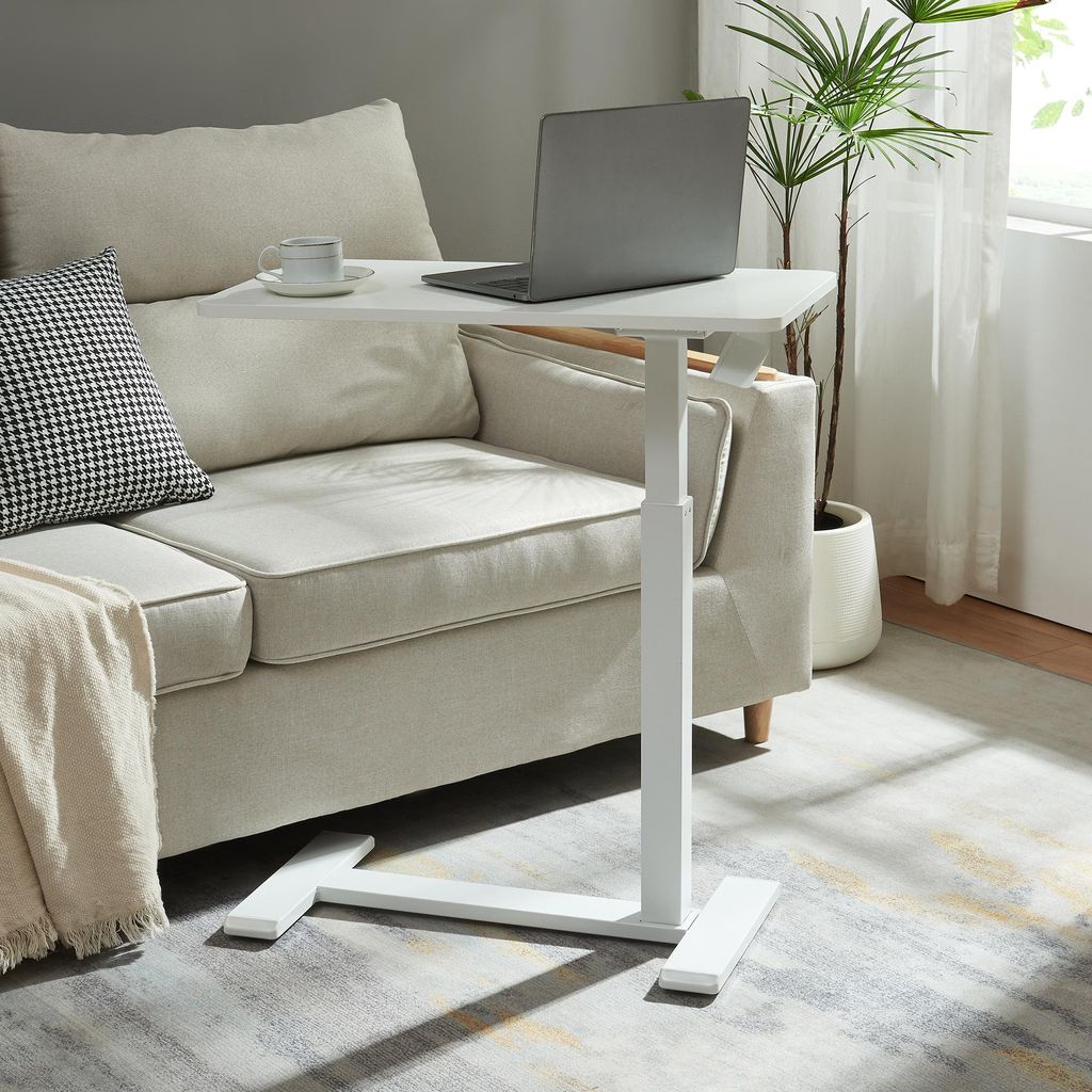Höhenverstellbarer Laptoptisch 'Klirg' rollbar 66-92 x 68 x