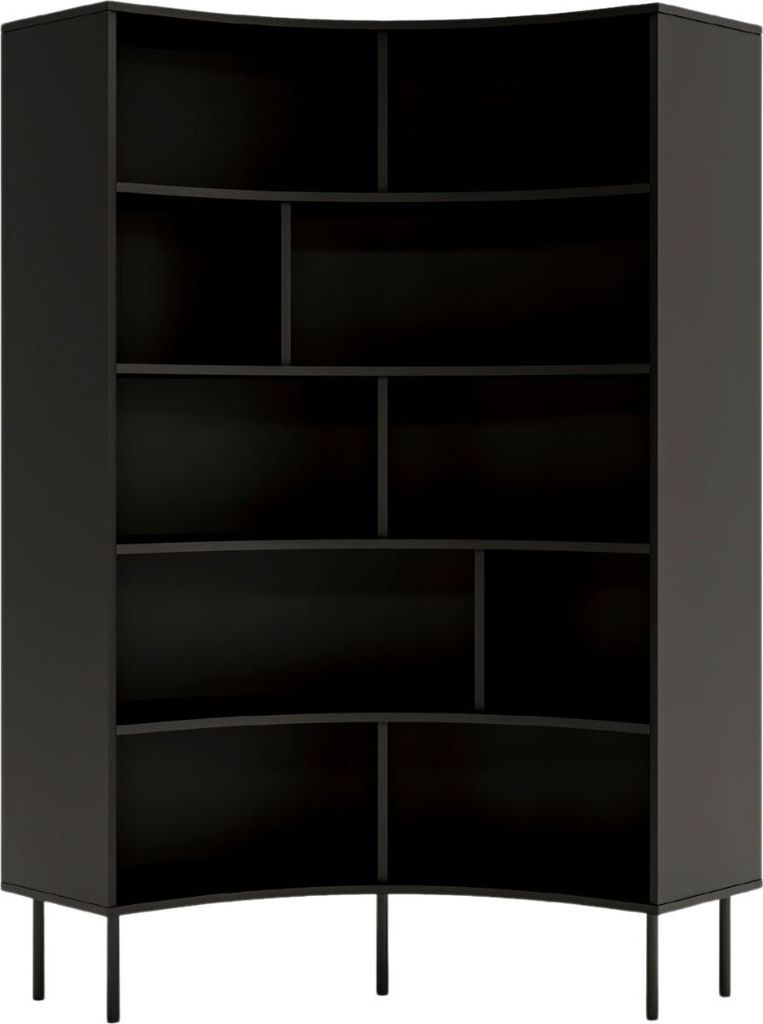 Horn Eckregal / Bücherregal / Hoches Regal In Bogenform / Produktbild 