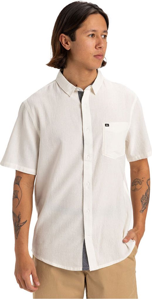 Quiksilver Time Box Kurzarmhemd Weiß XL Mann Weiß XL