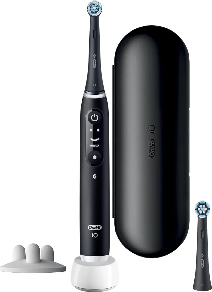 Brosse à dents électrique iO6S Black Lava avec affichage interactif OLED