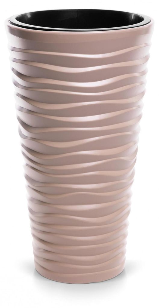 Blumentopf Sand Slim Ø 296 mm mocca Produktbild 