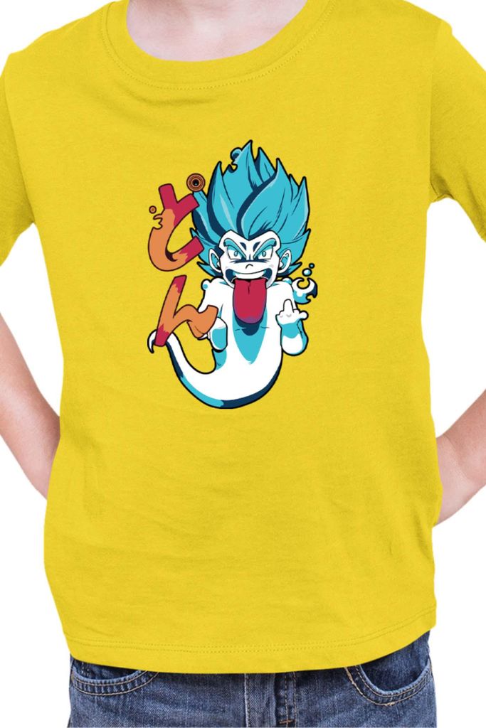 Kinder T-Shirt Japan Manga Anime Comics Animation Dragon Anime Manga Ball Vegeta 10, 7-8 Jahr - 128 / Gelb