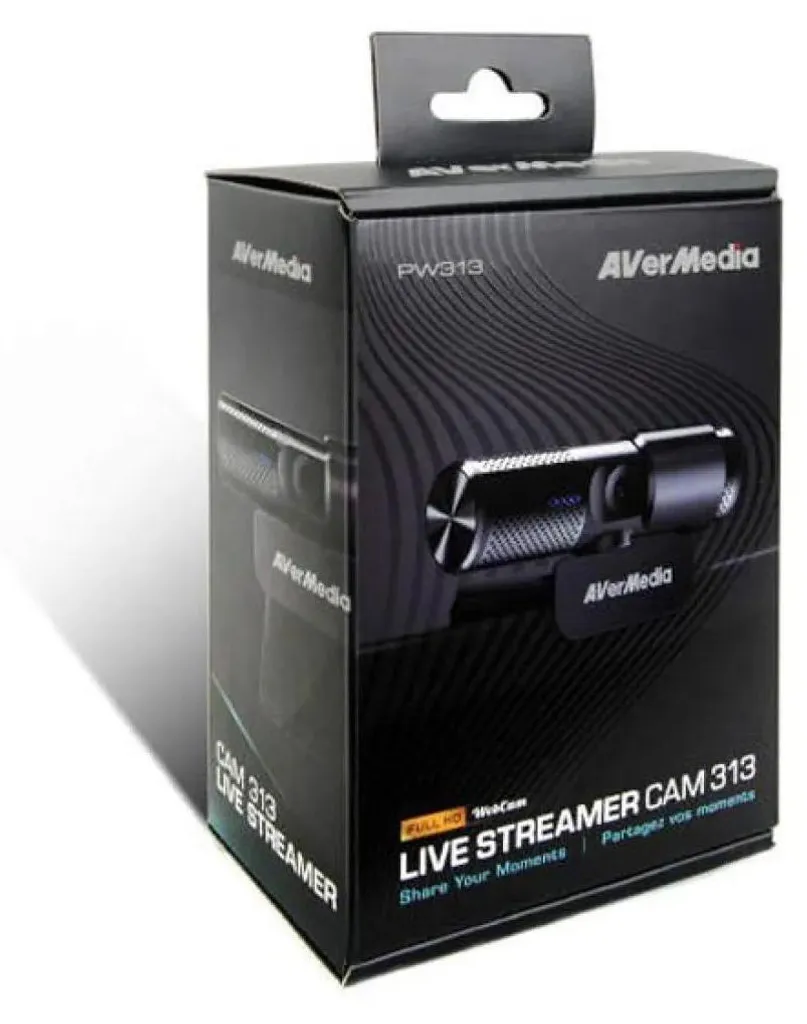 Webcam AVerMedia PW313 avec Cache de Confidentialité et Double Micro USB - 8