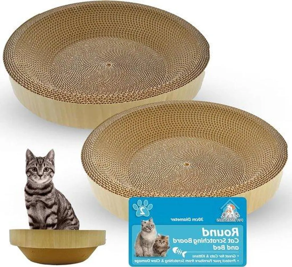 Lit pour chat avec zone de griffage intégrée - Idéal petits chats