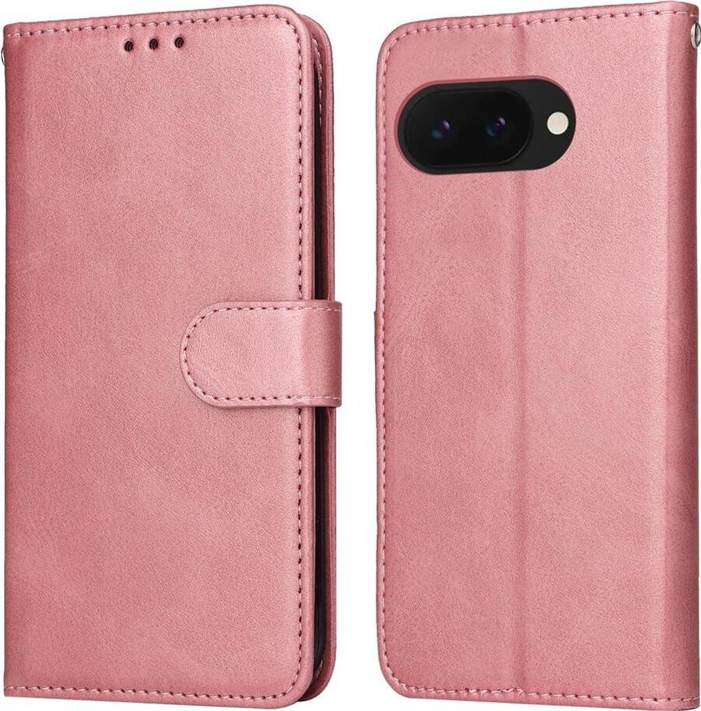Mobigear Wallet Google Pixel 9a Hülle Klapphülle Geldbörse - Roségold