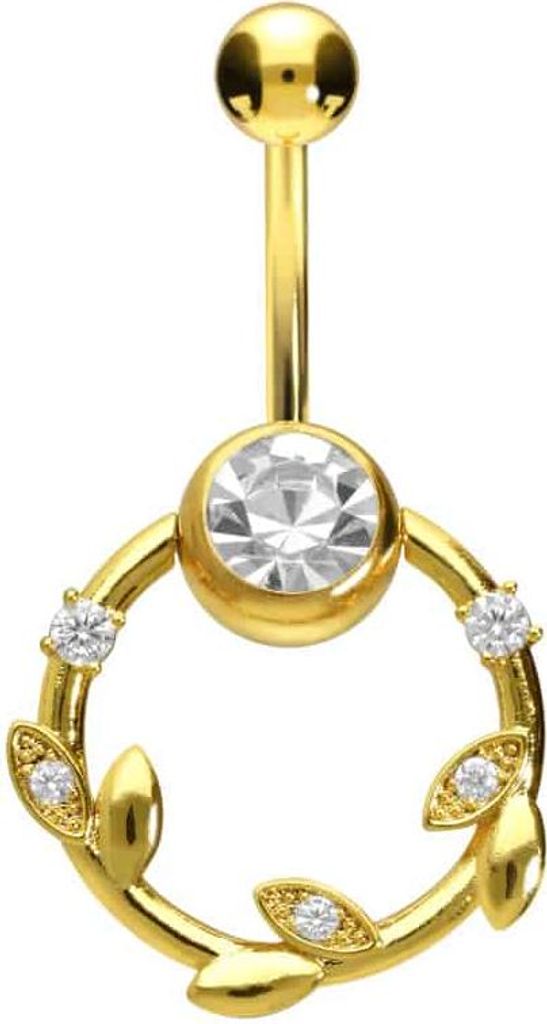 Bauchnabelpiercing Chirurgenstahl Bananabell RANKE + KRISTALLE