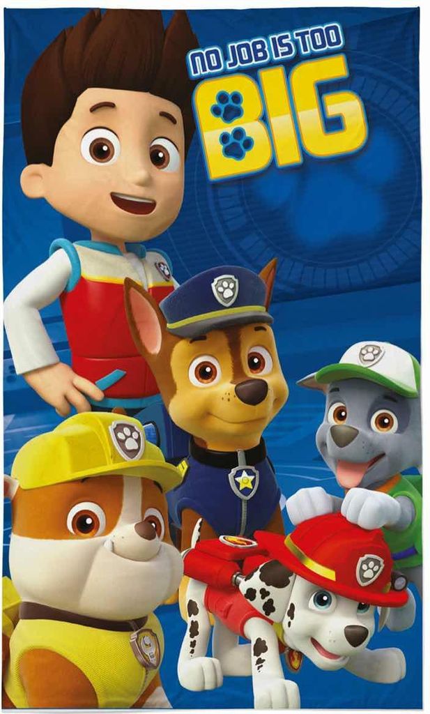 DETEXPOL Babyhandtuch Paw Patrol no job Baumwolle - Frottee, 50/30 cm