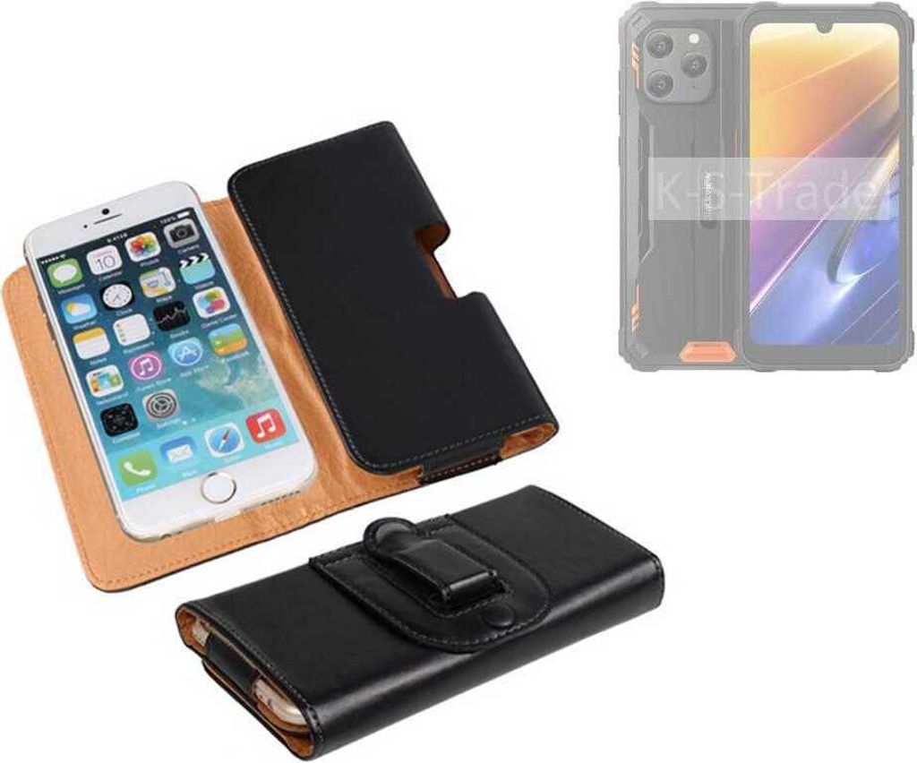 K-S-Trade Schützhülle Handyhülle kompatibel mit Blackview BV5300 Plus Holster Gürtel Tasche Schutzhülle Handy-Tasche Smartphone Case Seitentasche