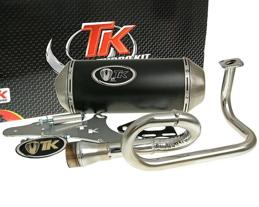 Auspuff TurboKit GMax 4T mit Zulassung für GY6, 139QMB 50ccm 4T
