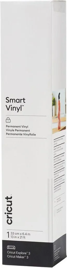 Vinyle Adhésif Permanent Anti-Chaleur Cricut pour Marquage Blanc 33cm
