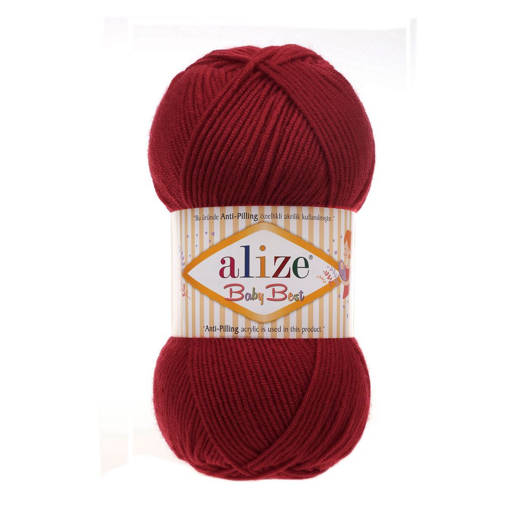 100g Strickgarn ALIZE Baby Best uni Babywolle Wolle Antipilling, freie Farbwahl