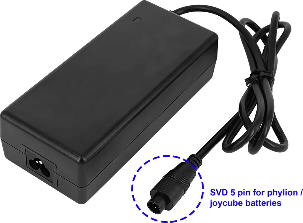 Solution de charge 36V pour batterie Pedelec SSLC084V42M 5 broches EBS
