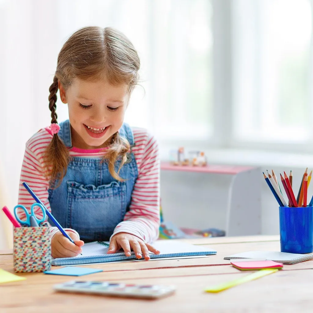 Table d'activités réglable pour chambre enfant avec banc gain de place - 3