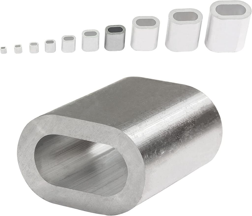 DEMA Aluminium Pressklemmen 6 mm (100 Stück)