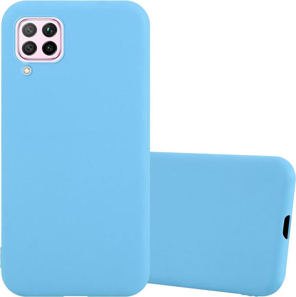 Cadorabo Hülle für Huawei NOVA 6 SE / P40 LITE / NOVA 7i Schutzhülle in Blau Handyhülle TPU Silikon Etui Case Cover