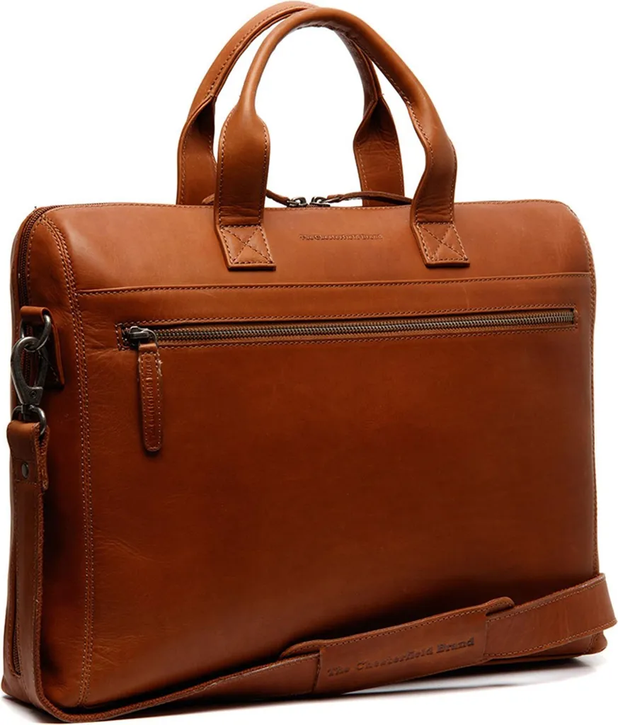 Serviette en Cuir Marron pour Ordinateur Portable Modèle Levanto Luxe