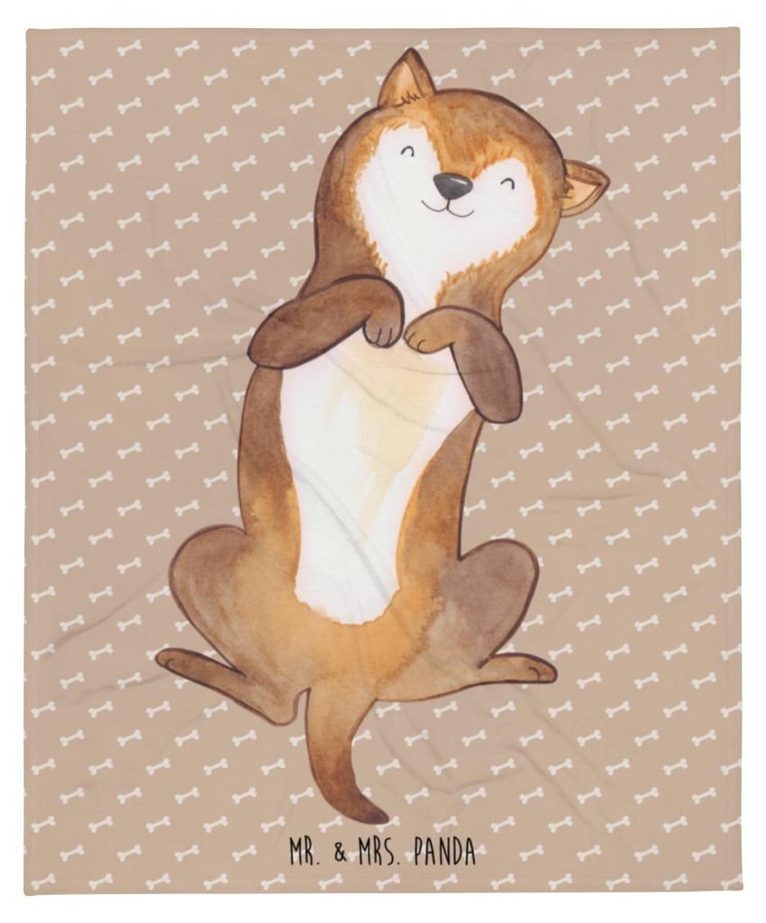 Mr. & Mrs. Panda Kuscheldecke Hund Streicheln - Hundeglück - Geschenk, Sofaüberwurf, Tagesdecke, Hunde, Sprüche, Decke, Süß, Plaid, Bettdecke,...