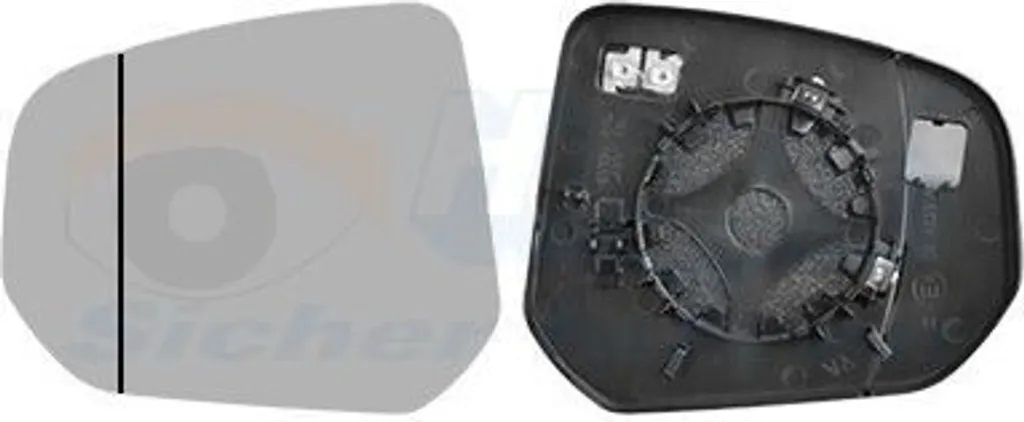 Rétroviseur asphérique et chauffant pour Ford Tourneo Connect V408 1930837