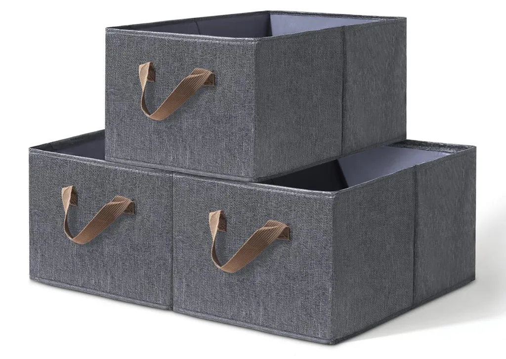 Boîtes de rangement pour armoires et linge de maison - Pack de 3