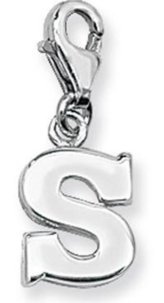 925 Sterling Silber Buchstaben / Initiale Damen - Anhänger; TRS35310LTS