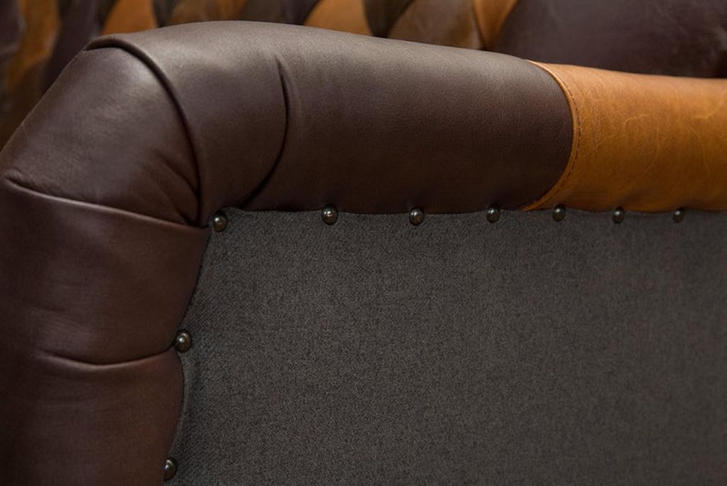 Ledersofa Sofa Couch Garnitur 3 Sitzer Sofas Couchen Chesterfield Leder Polster