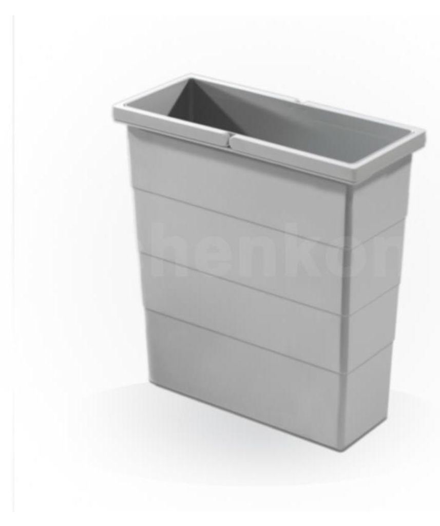Hailo 12 Liter Inneneimer 1122459 hellgrau 320 x 141 x 350 Produktbild 