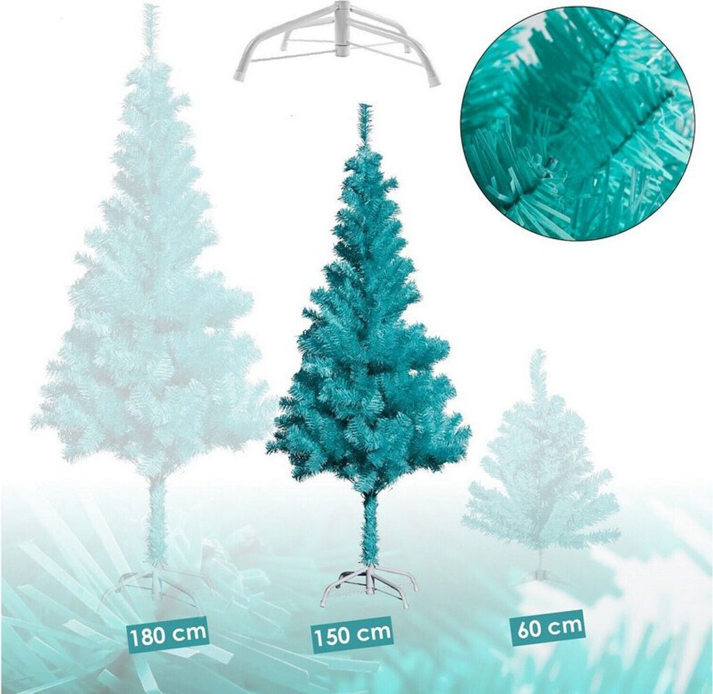 Künstlicher Weihnachtsbaum türkis inkl. Ständer Tannenbaum Produktbild 