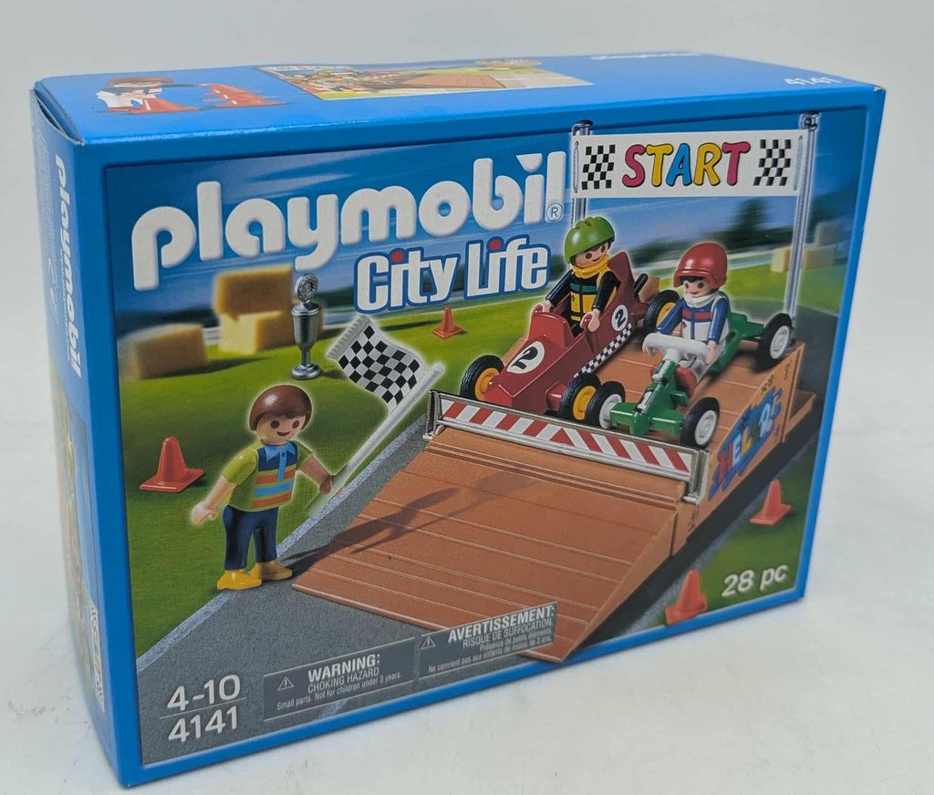 PLAYMOBIL Go-Cart Race Compact Set, Kunststoff, Multi