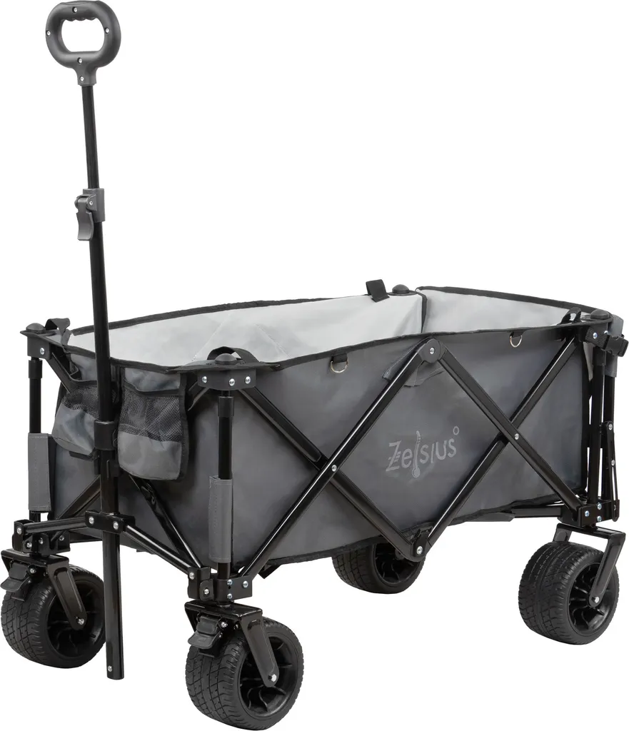 Zelsius Carrello a Mano Pieghevole Grigio | Portata 80kg Professionale