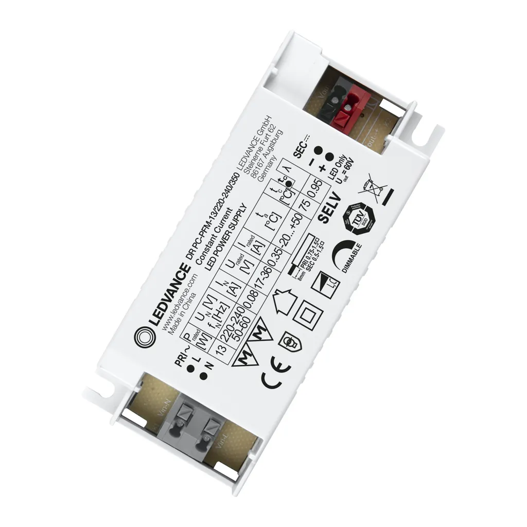 Alimentatore LED 350mA 13W DRPCPFM13/220240/350 | Qualità d'Altri Tempi