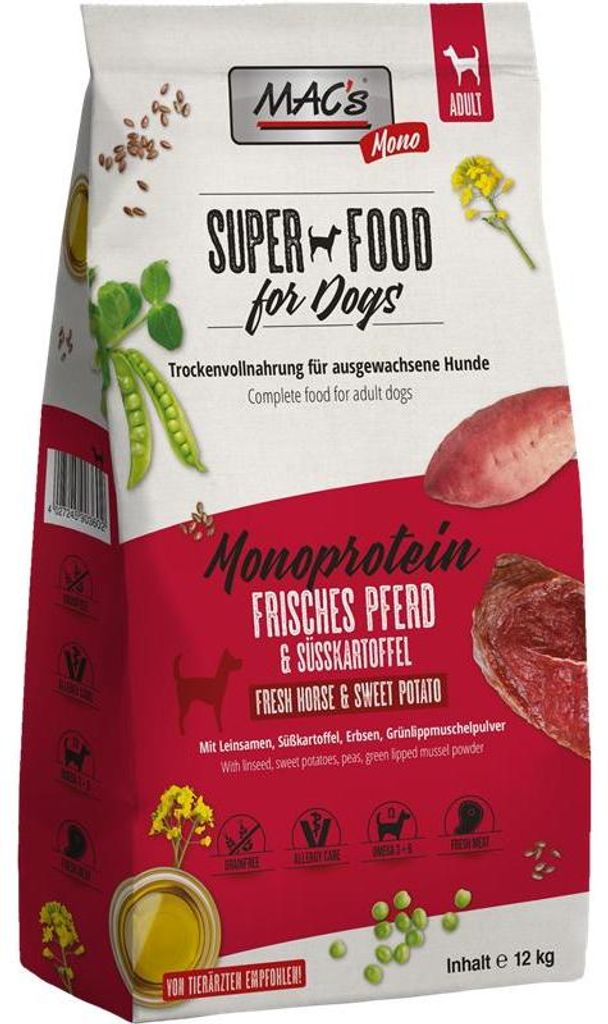 MAC's Dog Monoprotein frisches Pferd Produktbild 