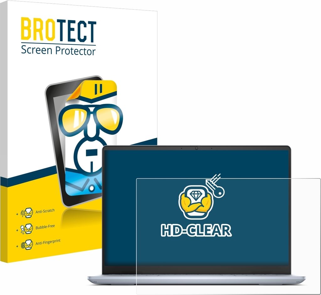 Für Dell Inspiron 14 Plus 7440 Laptop Schutzfolie BROTECT Displayschutz Display Schutz Folie Klar Transparent