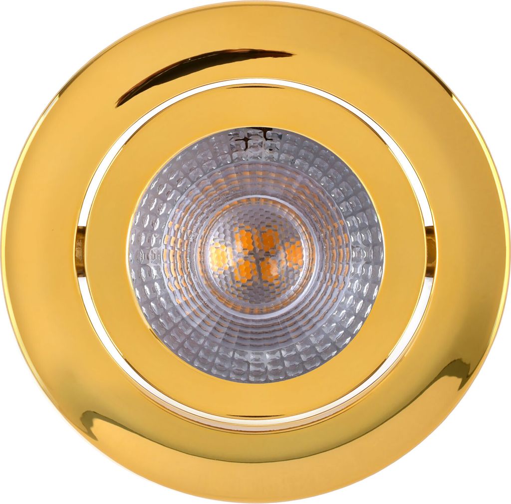 6x LED Einbaustrahler 230V Lumira | ultra flach 5W Gold schwenkbar Rund | warmweiß neutralweiß kaltweiß | Deckenstrahler Spot Einbauspot Modern