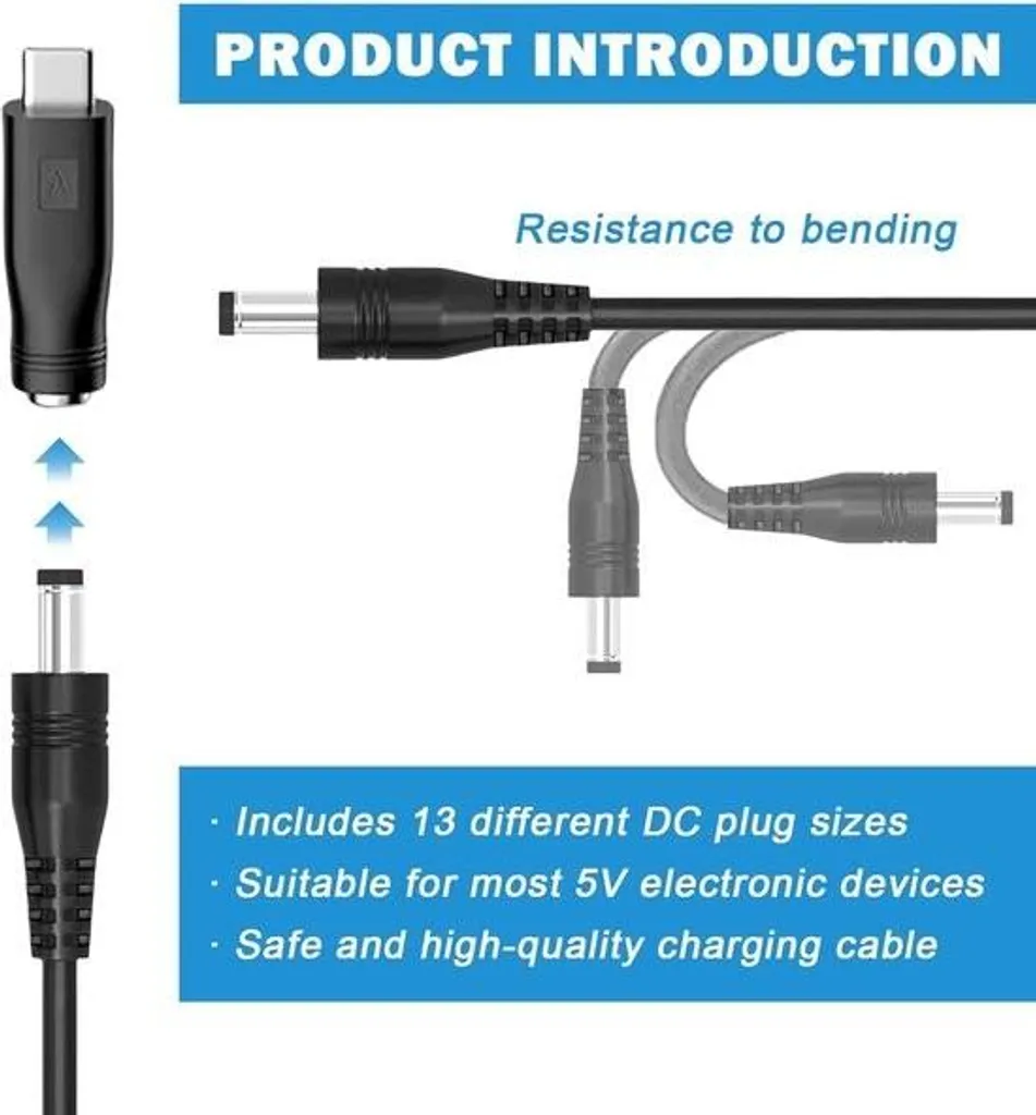 Câble USB vers DC Universel pour Ordinateur et Enceinte - Kit Charge 5V