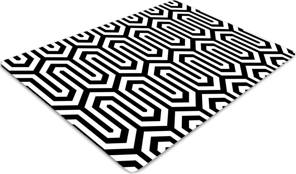 Stuhlunterlage Bürostuhlunterlage 120 cm x 90 cm Bodenmatte Bürostuhlunterlage - Geometrische Figur
