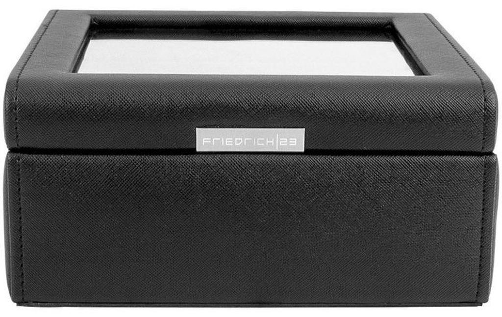 Friedrich23 - Uhrenkoffer Bond-Edition Feinsynthetik 6 Uhren schwarz