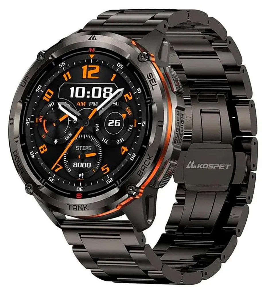 Montre connectée KOSPET TANK T3 Ultra 2 avec suivi sportif et GPS