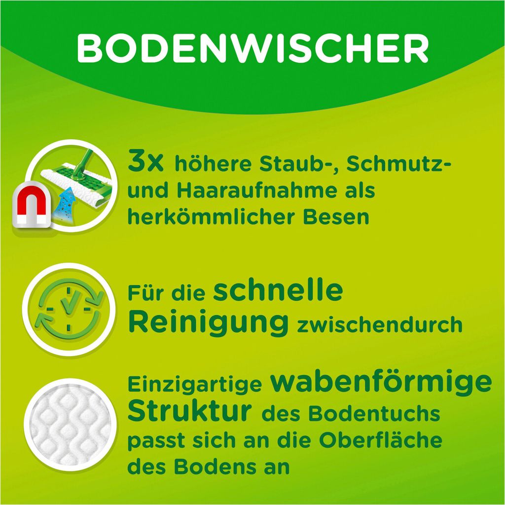 Ściereczki do podłóg Swiffer suchy wkład Mega Pack 72 Zdjęcie produktu 20