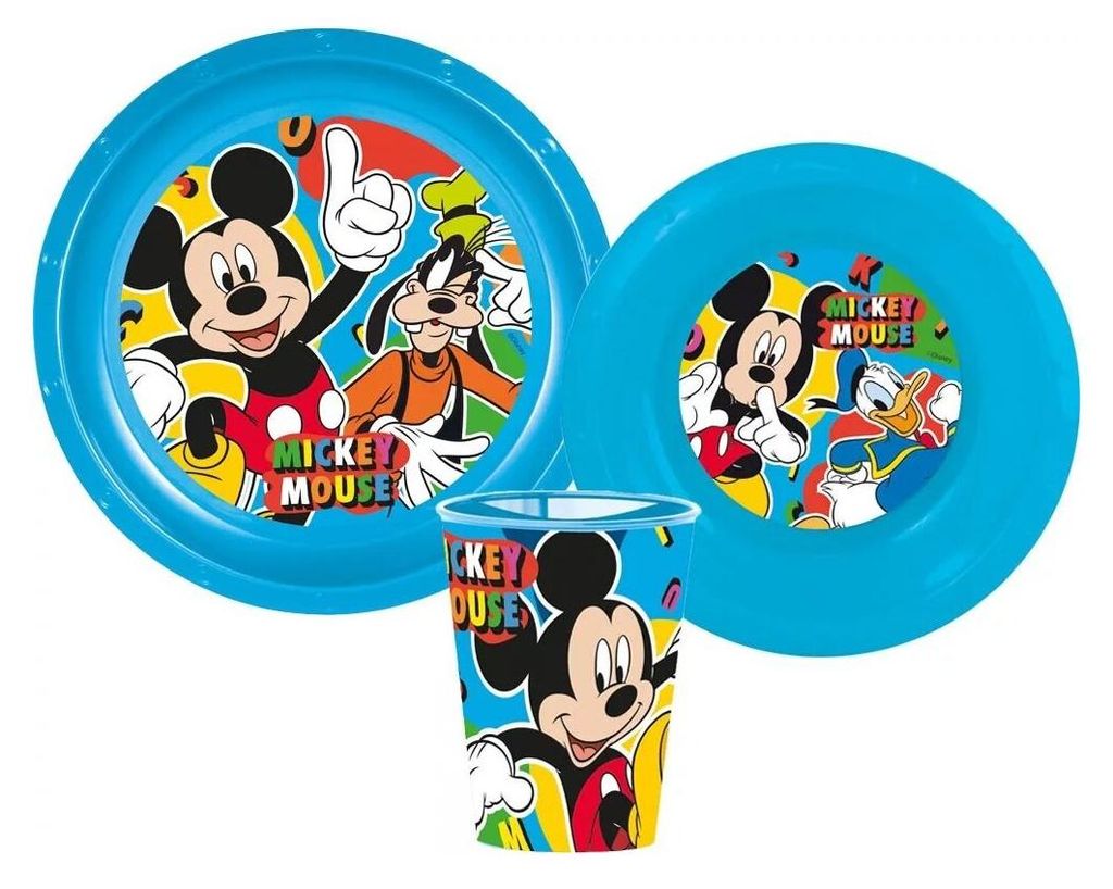 Disney Mickey Cool Summer Besteckset, Kunststoffset
