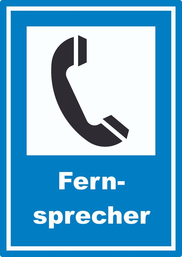 Fernsprecher Aufkleber A6 (105x148mm)