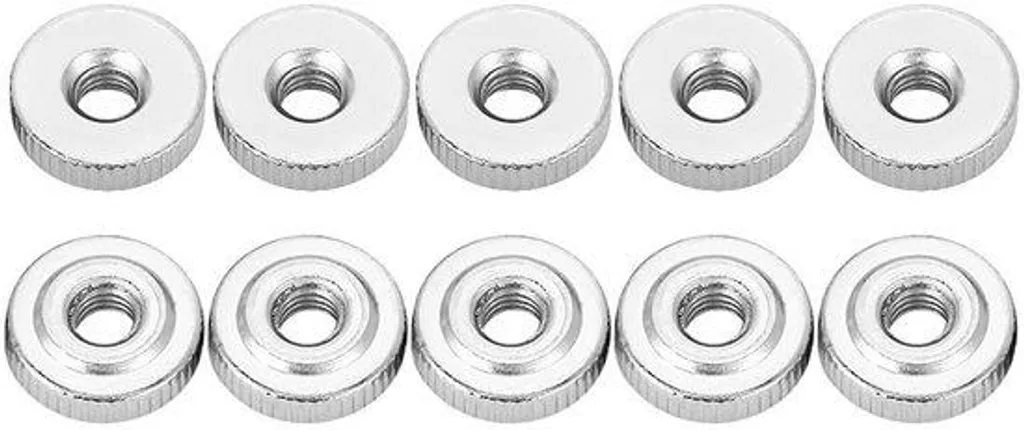 Vis moletée M4 x 4 mm Inox Nickelé - Haute résistance pack de 10 vis